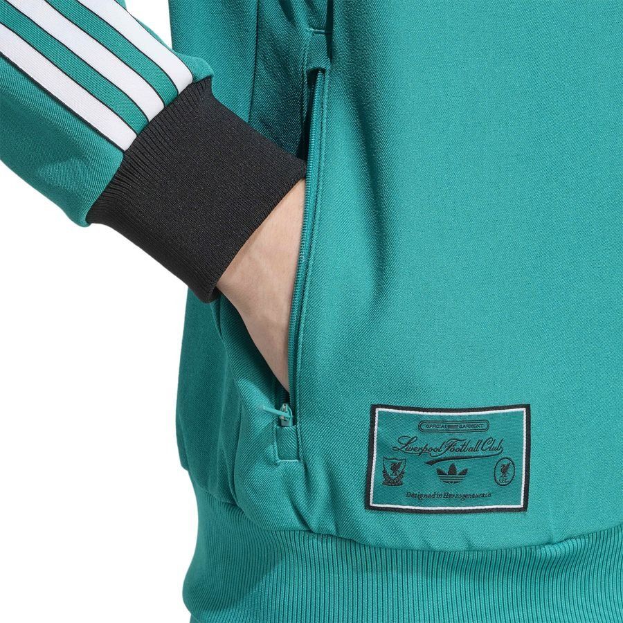 Liverpool Track Top Terrace Icons - Sea Green/Black/White - Men's-SoccerKits Hub | Buy Soccer Jerseys Online